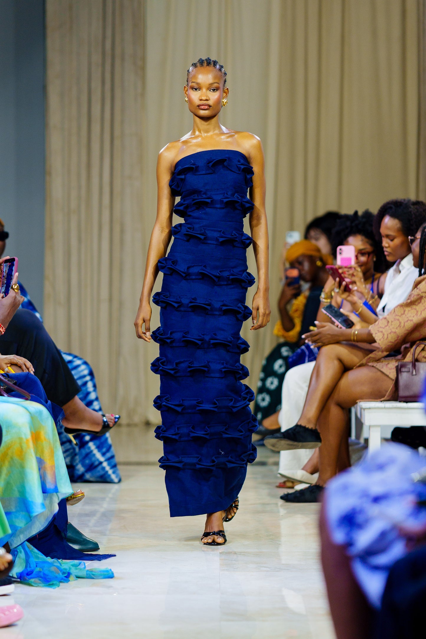 Box Pleats Maxi