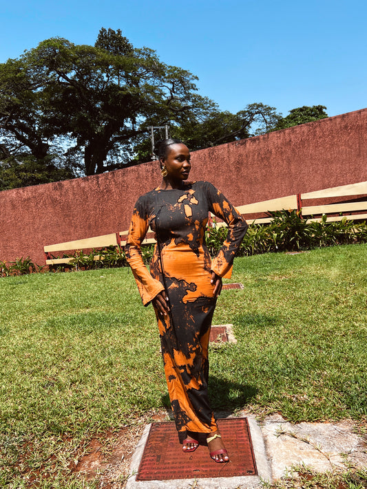 Two - Tone Beaded Dress