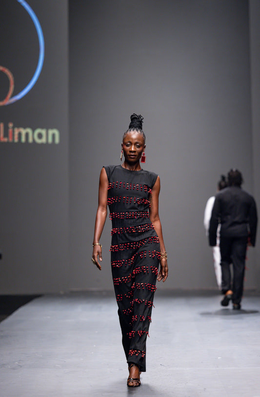 Beaded Layered Dress